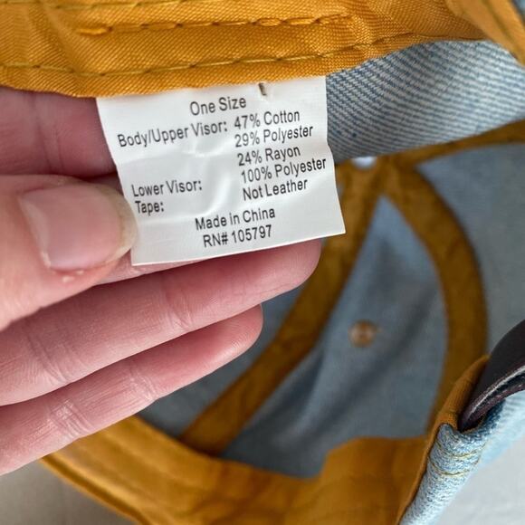 Chic Embellished Faux Pearl Rhinestone Ltwash Distressed Denim Baseball Cap Hat - Picture 5 of 9